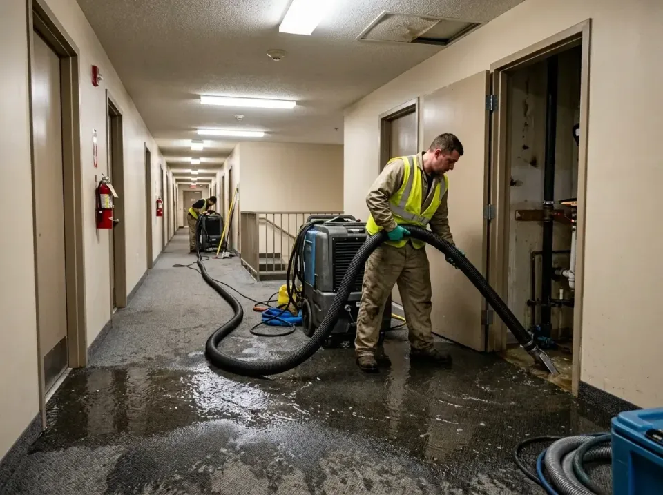 multi-unit-apartment-hallway-f-005 — frequently asked questions, Emergency Burst Pipe Water Extraction & Removal in New Brau…